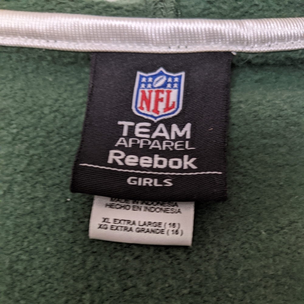 Hooded Reebok NFL Jets sweatshirt girls XL  ( 16)